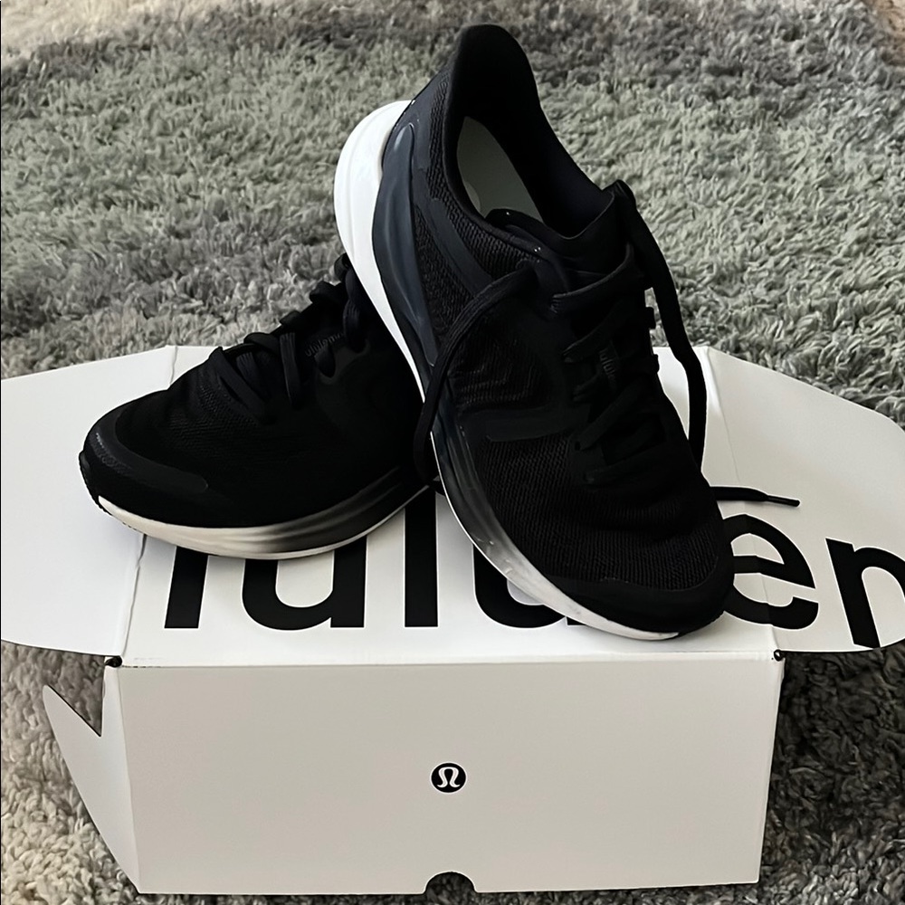 lululemon athletica Black and White Athletic Shoes